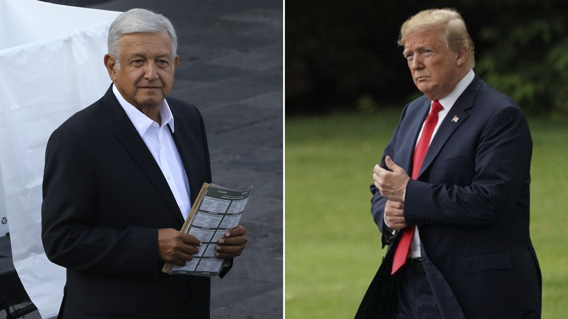 Andrés Manuel López Obrador y Donald Trump