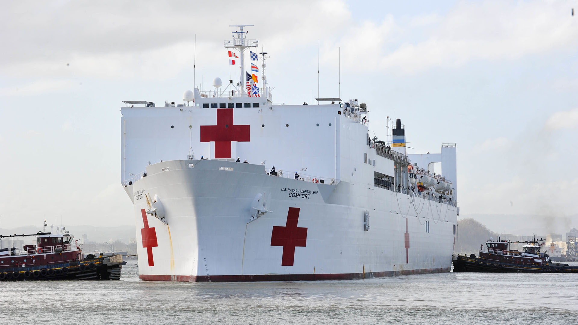 El buque hospital USNS Comfort de EEUU llegó a Colombia para prestar atención médica