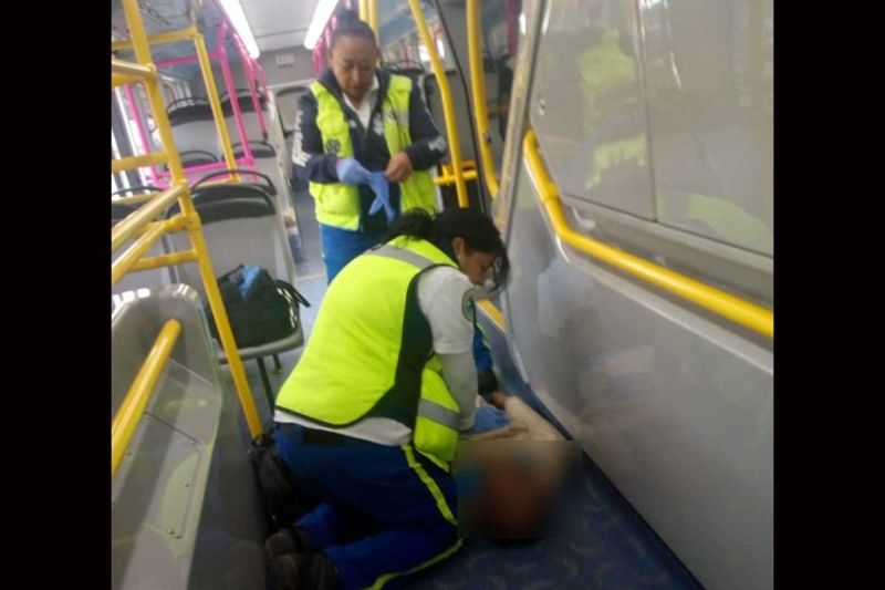 Murió hoy ABORDO DEL METROBUS en CDMX