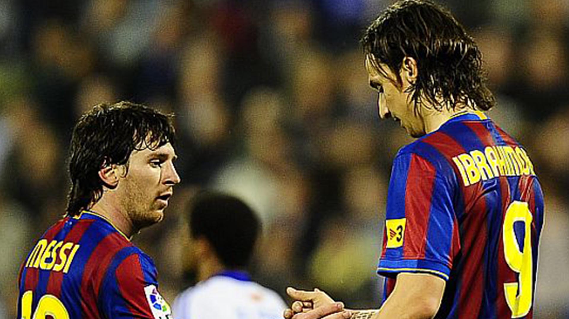 El argentino y el sueco fueron compañeros en el Barcelona en la temporada 2009-2010 (Foto: AP)