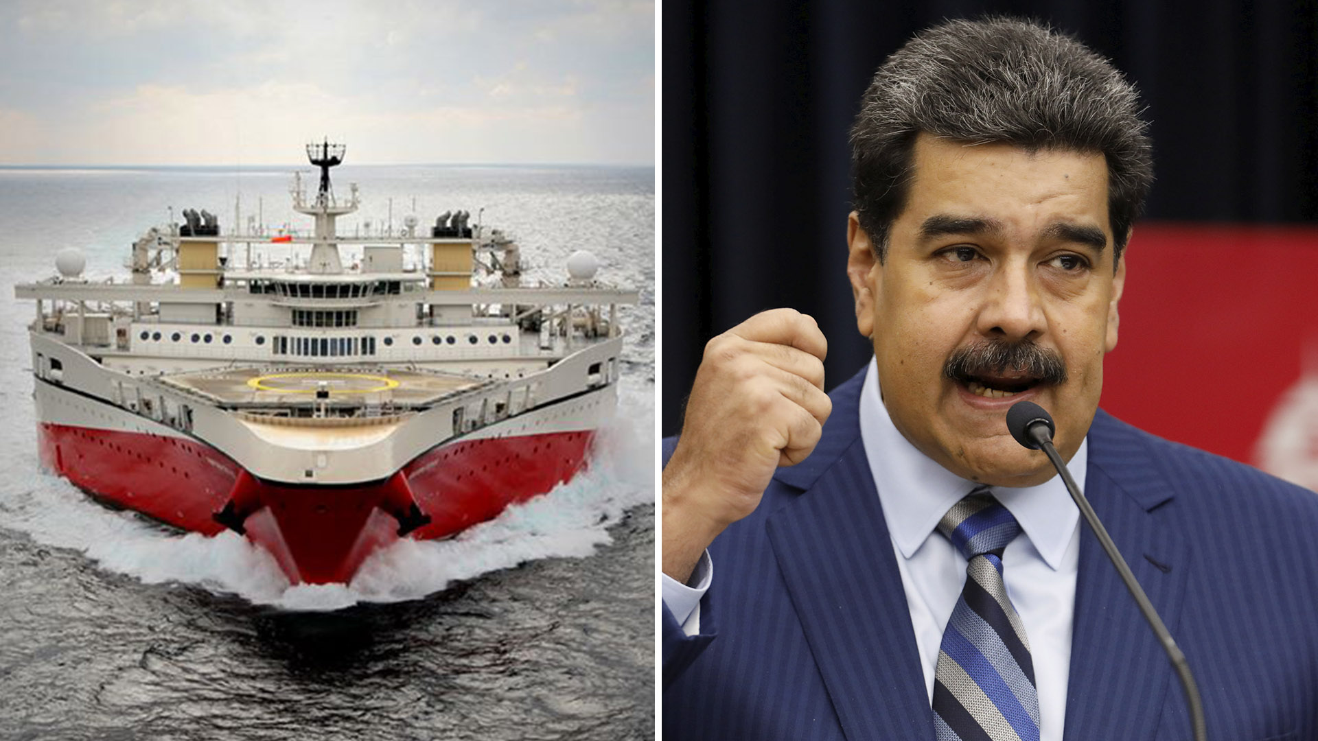 El barco de Exxon y Nicolás Maduro