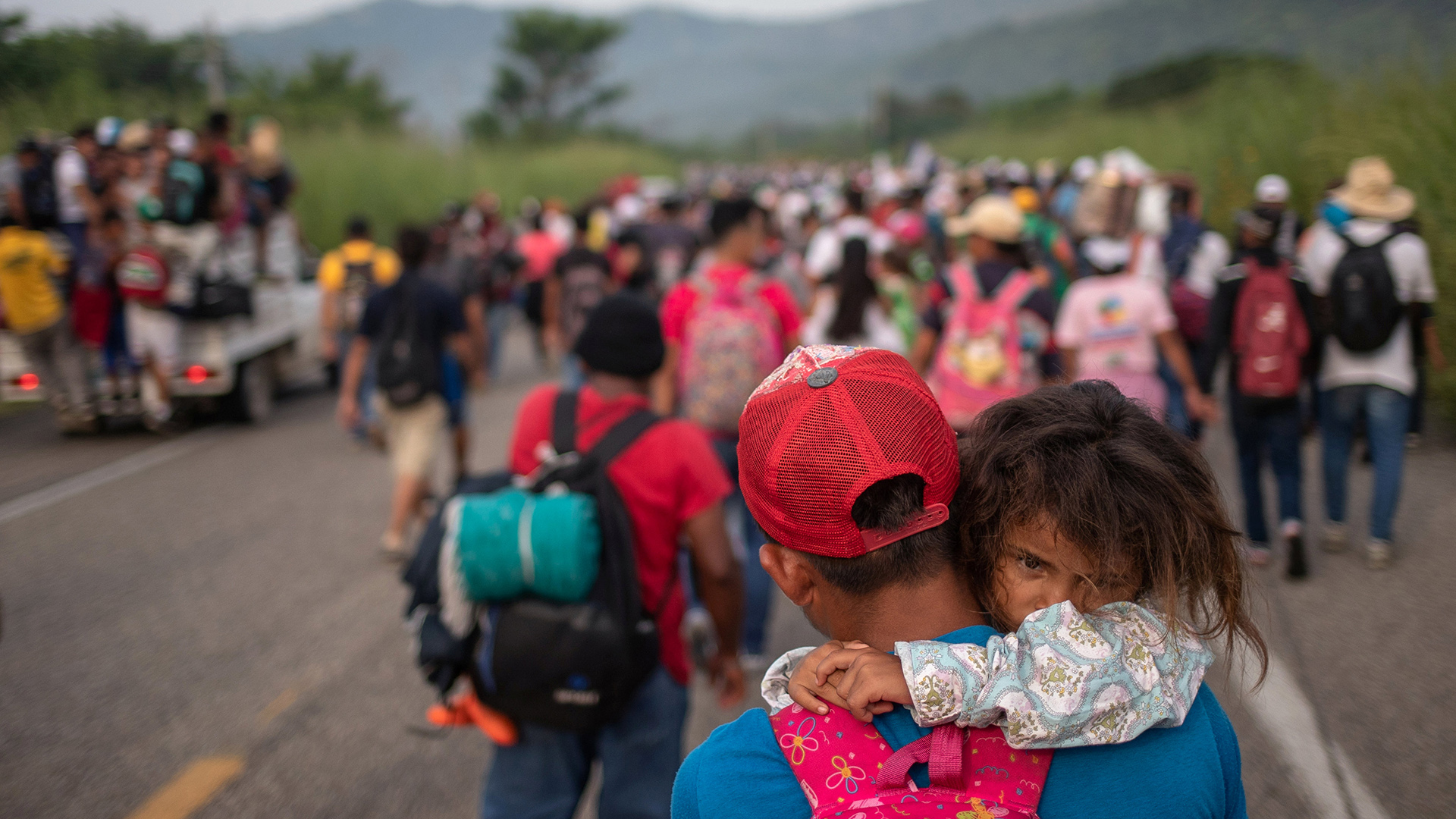 REUTERS/Adrees Latif. Migrantes viajan desde Arriaga, México.