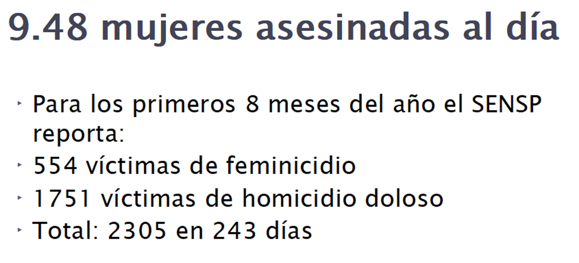 La manera en la que se promedió la cantidad de víctimas. Fuente: “2° Encuentro Contra la Violencia: Víctimas Indirectas de Feminicidio y Alerta de Violencia de Género”