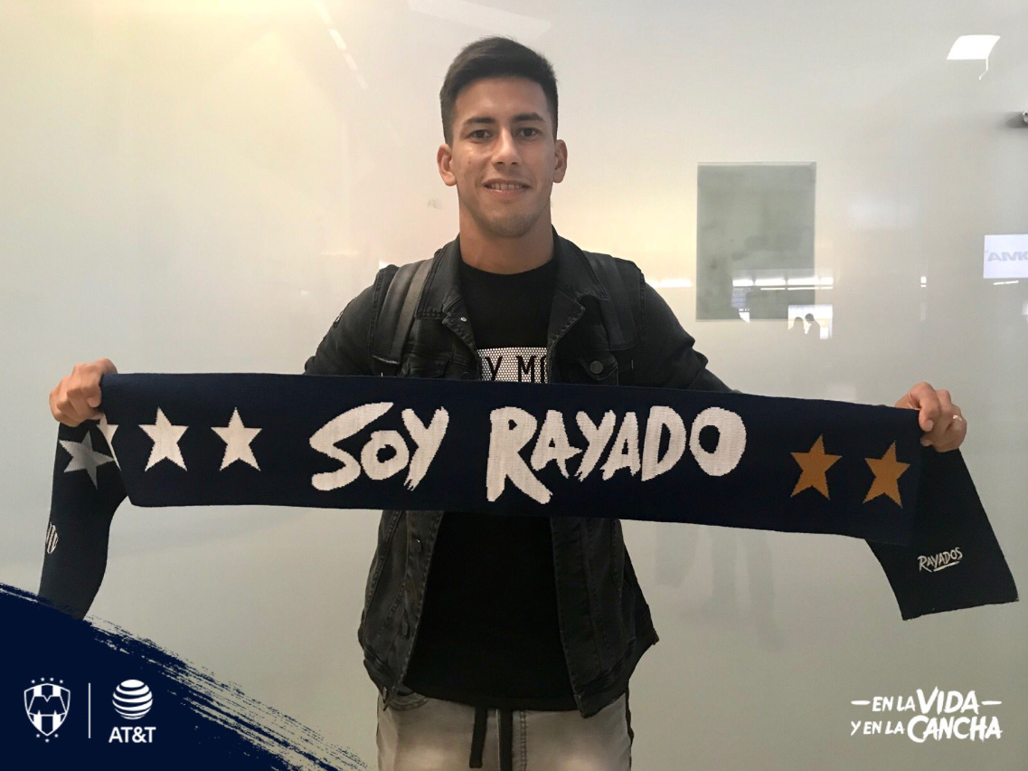 Maximiliano Meza arribó a México para iniciar su aventura con Rayados de Monterrey