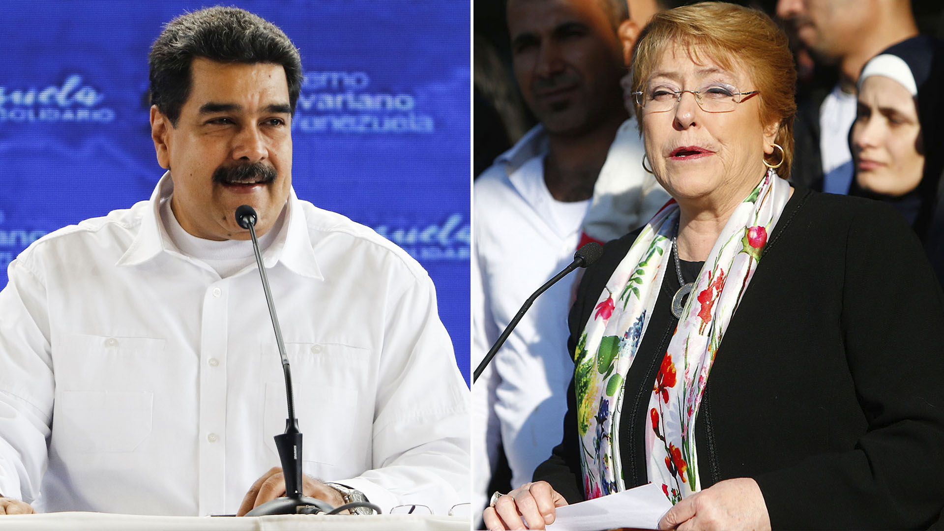 Nicolás Maduro y Michelle Bachelet