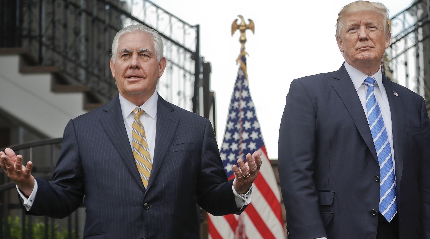 Trump y Tillerson, en abril de 2017