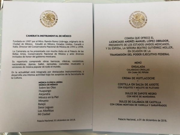 Este fue el MENÚ para la comida que AMLO ofreció a sus invitados