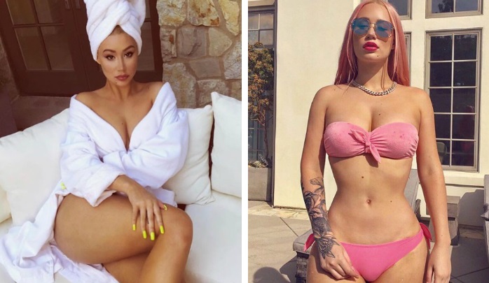 Iggy Azalea remarca zona íntima en diminutos shorts (FOTO)