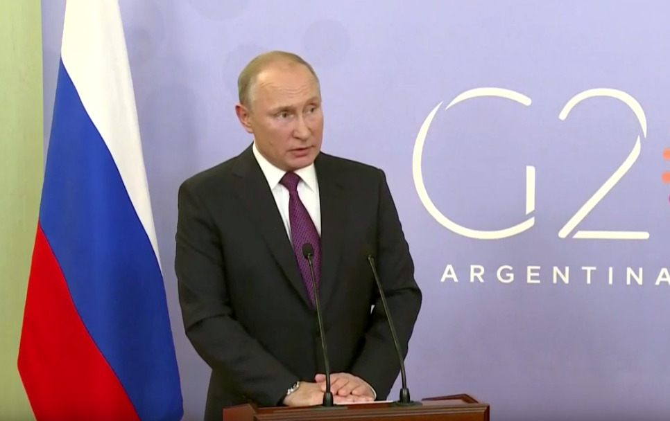 Vladimir Putin en el G20: "La guerra continuará mientras el gobierno de Ucrania siga en el poder"