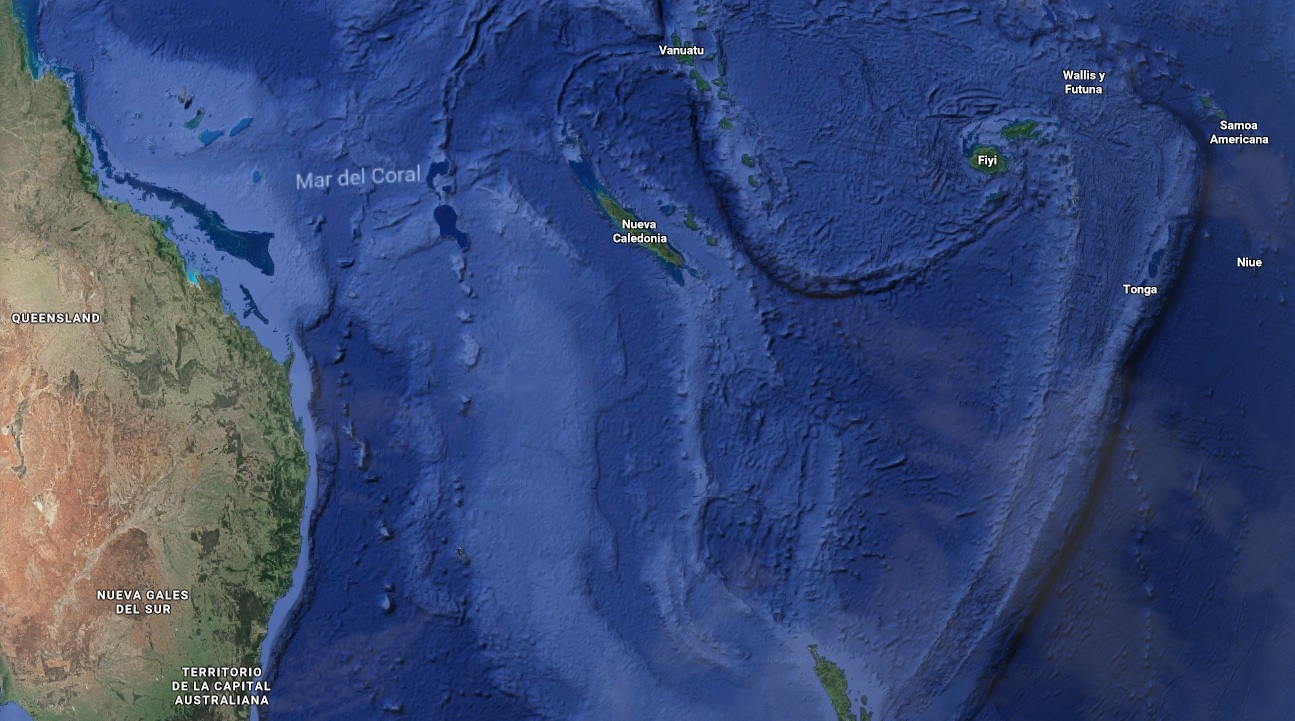 Un fuerte sismo de magnitud 7,5 remeció el Pacífico cerca de Nueva Caledonia