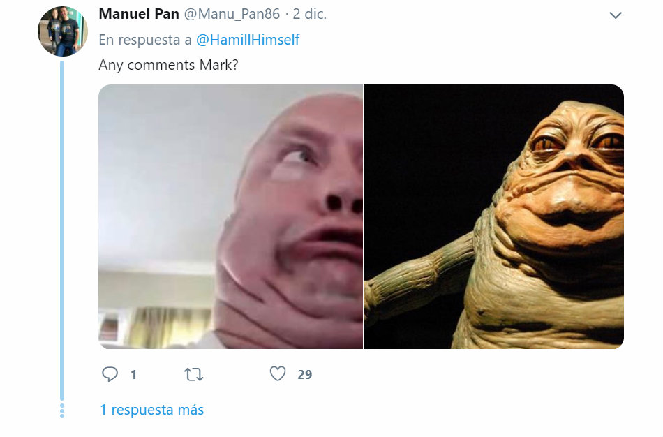 Un hombre parecido a Jabba the hutt