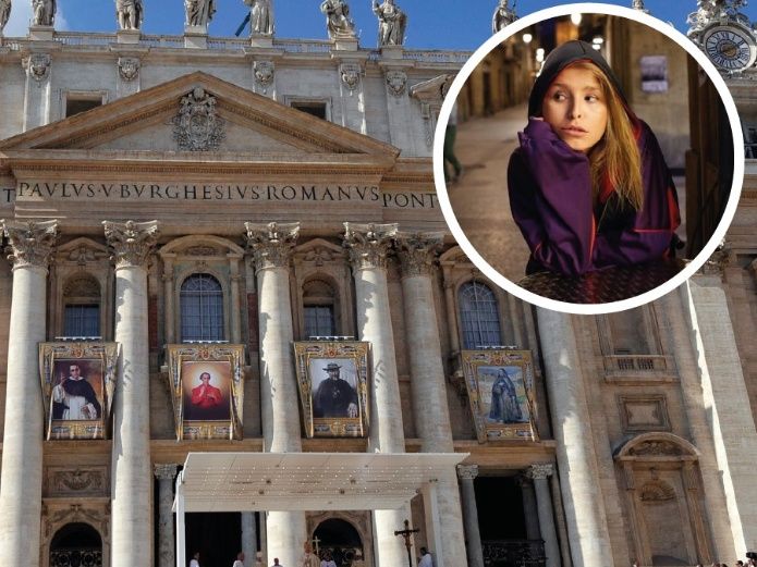 Modelo es detenida por desnudarse en el Vaticano