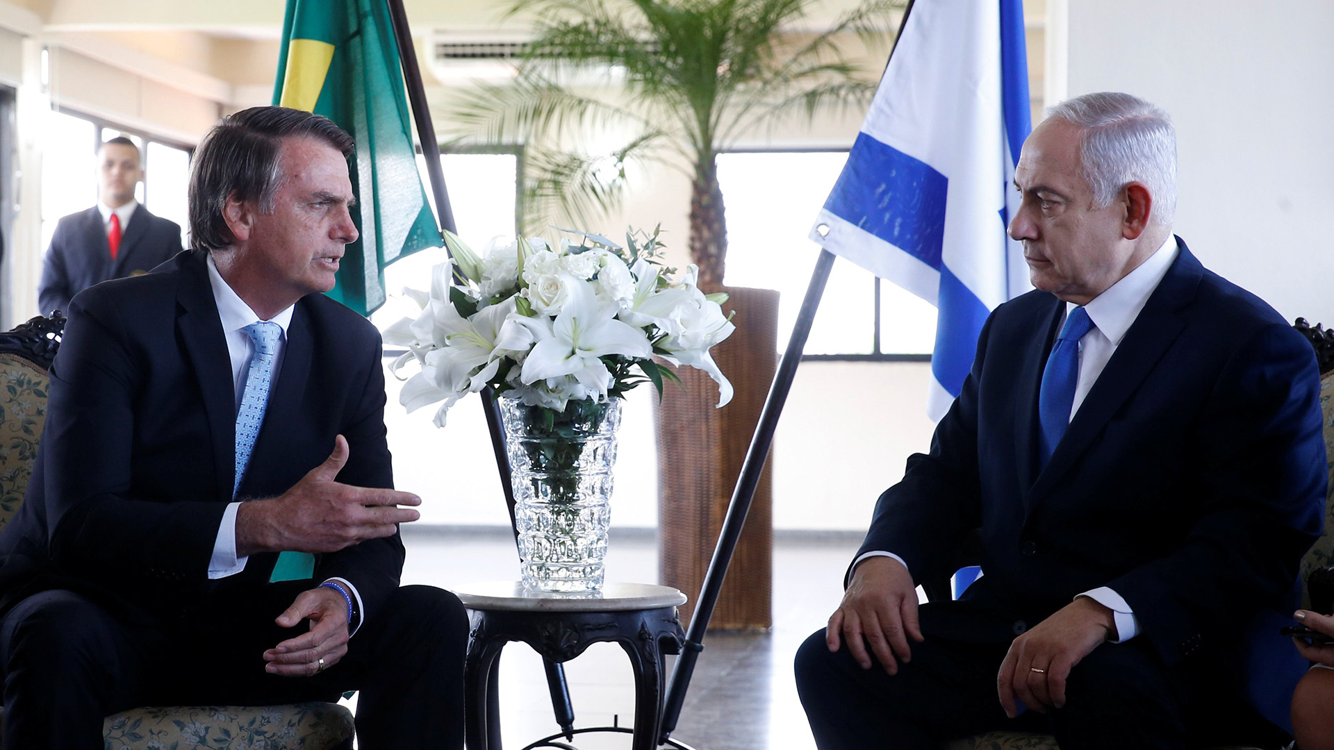 Jair Bolsonaro junto a Benjamín Netanyahu (Reuters)