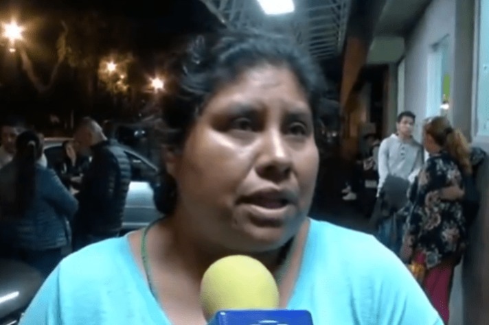 La señora Edith Rivas García fue testigo de la explosión del ducto. | Captada de video