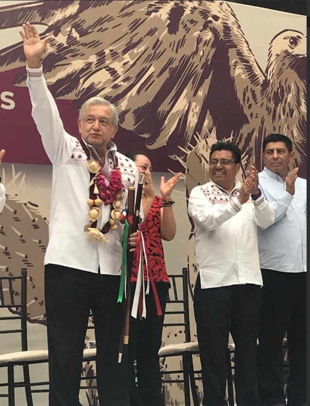 El presidente aseguró que respetaba los pronunciamientos del EZLN (Foto: Twitter INPI)