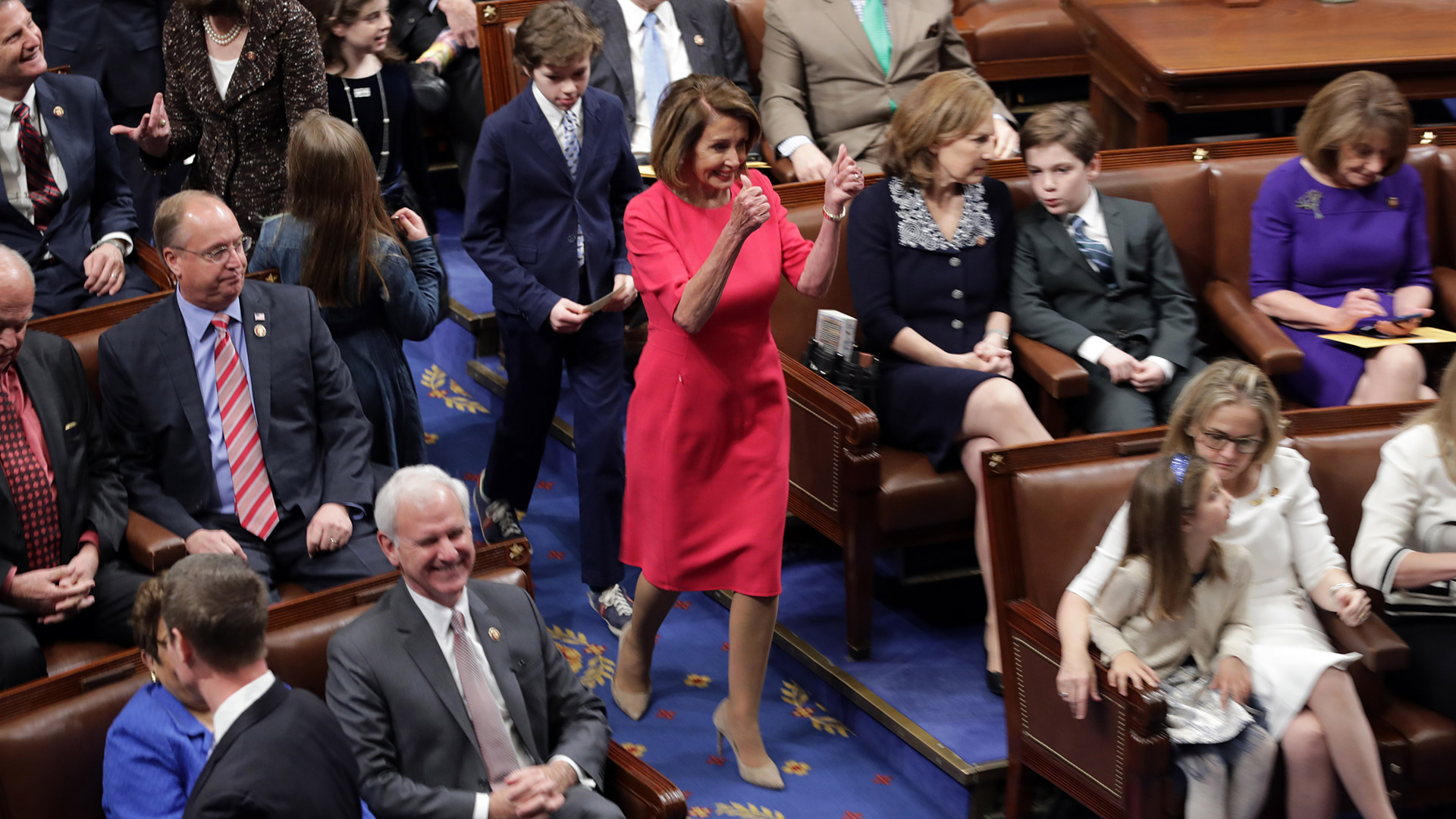 Nancy Pelosi, líder demócrata en la Cámara de Representantes (AFP)