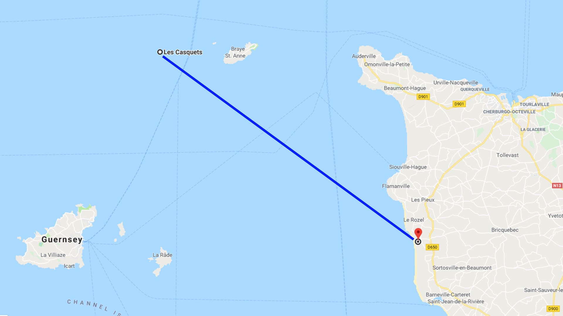 Distancia entre el punto en el que desapareció del radar y en el que se encontraron los asientos