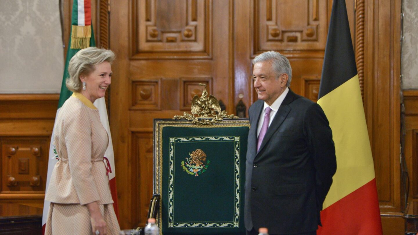 Recibe AMLO en México a la Princesa Astrid de Belgica con 137 empresas |