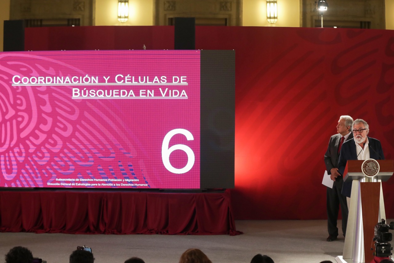 Son 11 acciones que emprenderá el gobierno federal para buscar a personas desaparecidas. (Foto: Presidencia)