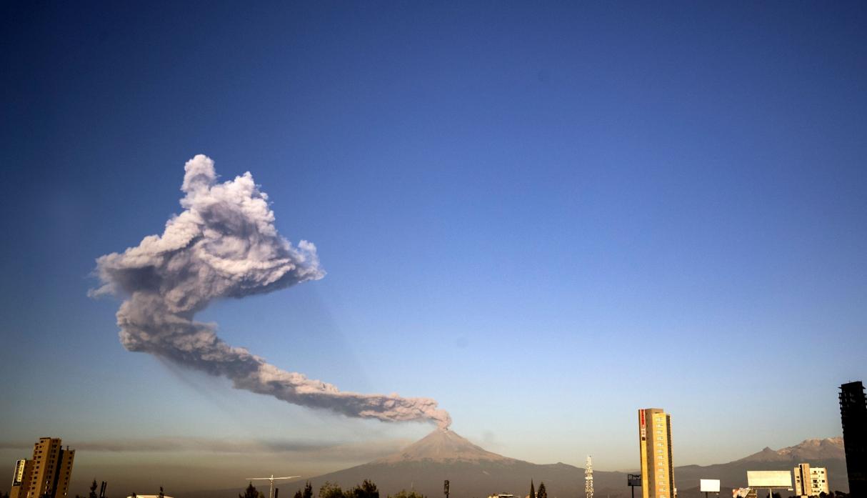 Semáforo del Volcán Popocatepetl cambió de Amarillo Fase 2 a Fase 3