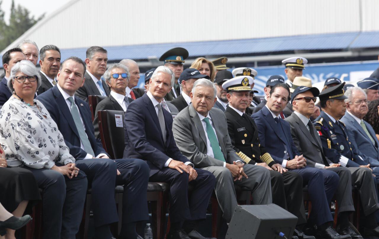 Inaugura AMLO y Alfredo Del Mazo la Feria Aeroespacial México 2019 | #Fotos