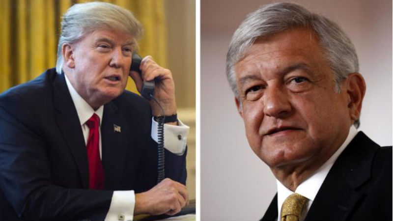 Felicita Donald Trump al presidente AMLO en @Twitter por frenar migración