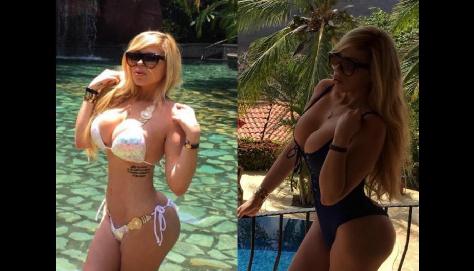 Alejandra de la Fuente Bozzo hija de Laura Bozzo muestra de mas con lencería transparente