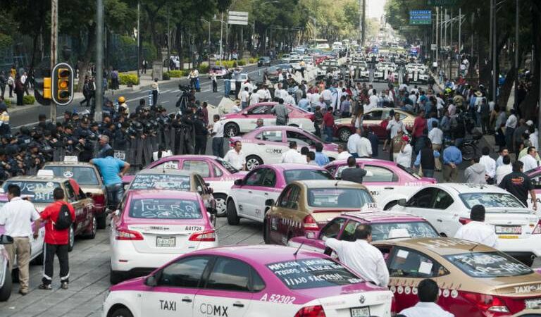 Estos son los bloqueos hoy convocado por el Movimiento Nacional de Taxistas