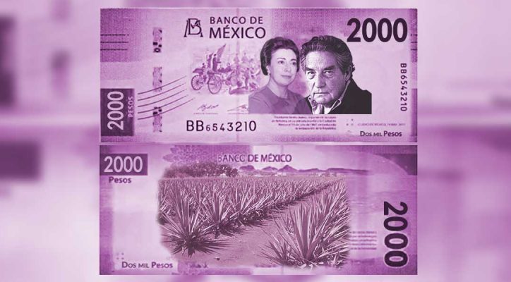 Billete de 2 mil pesos no se emitirá hasta el 2022 por recesión económica en México