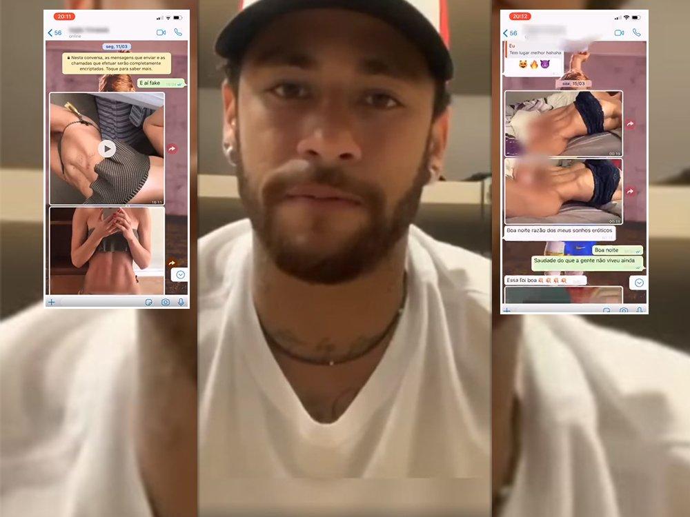 Neymar da a conocer su verdad y publica los mensajes y fotos íntimas con la mujer que le acusa de violación