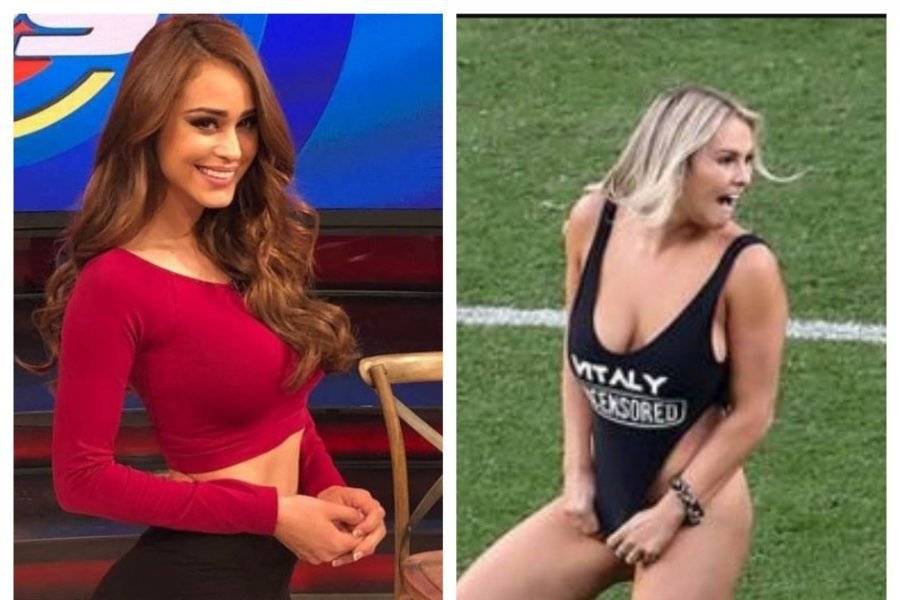 Yanet García copia atuendo de Kinsey Wolanski que utilizo en la Champions League