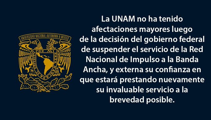 No crea todo lo que lee, UNAM tendrá + y mejor banda ancha