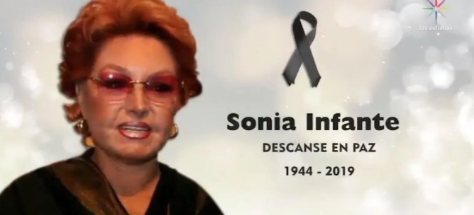 Fallece actriz Sonia Infante a los 75 años