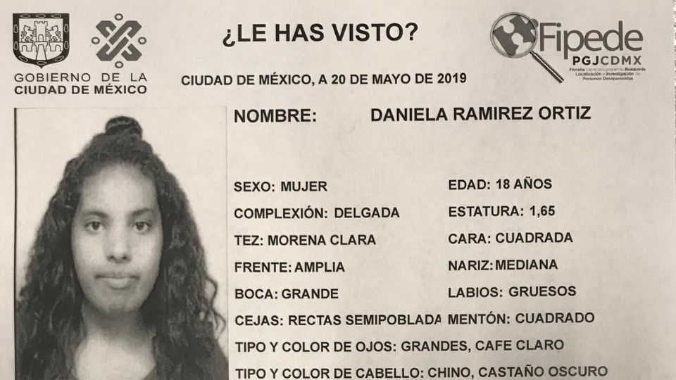 Daniela desaparecida en CDMX, todo lo que sabemos de ella