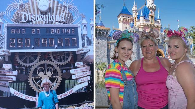 Mujer visita Disneyland con un boleto que se ganó en 1985