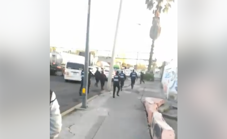 Así se puso la balacera y escape hace unos momentos en Av Central