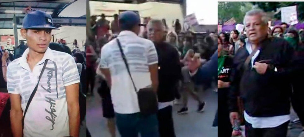 Exponen en redes a El Chupas, agresor de reportero en marcha CDMX