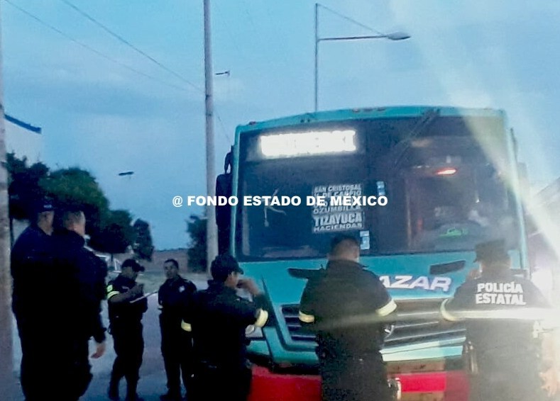 Quiebran a pasajero durante asalto a camión en la MX-Pachuca