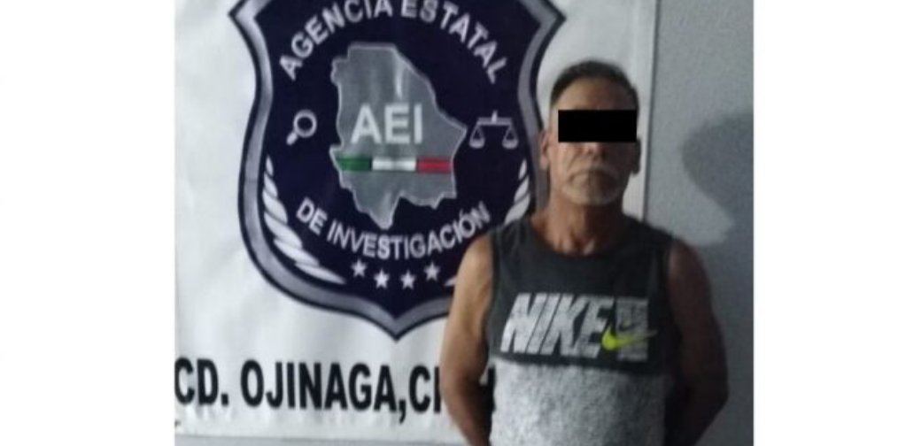 Detenido señor de 55 años por violar a un menor en Ojinaga