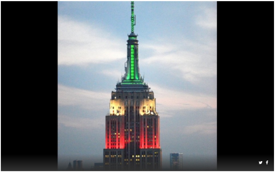 El Empire State se ilumina otra vez con los colores de México