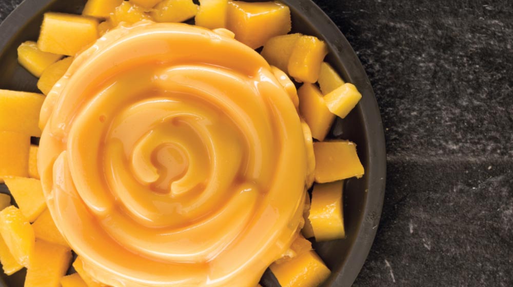 RECETA POSTRE: Gelatina de mango cremosa con queso