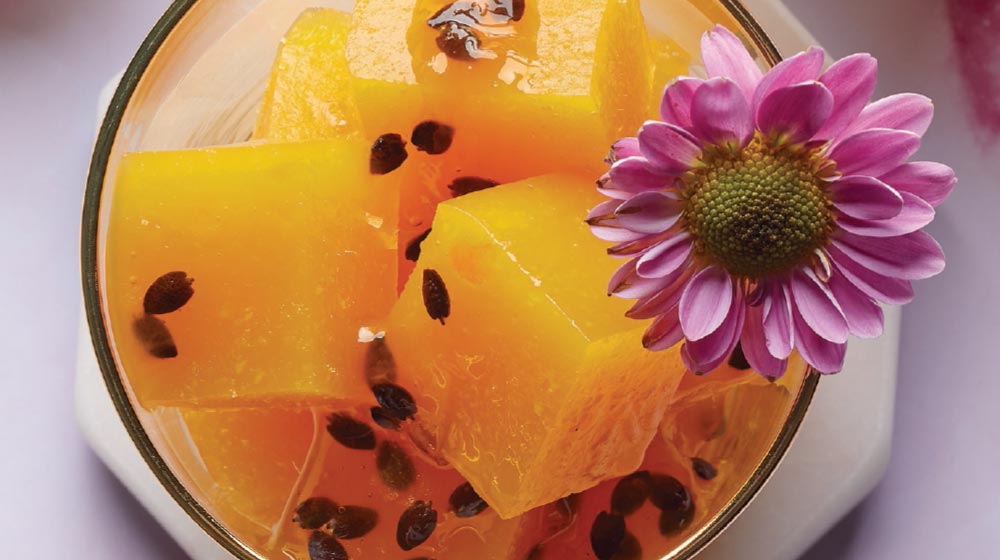 RECETA POSTRE: Gelatina de mango natural con maracuyá