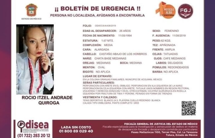 Rocío estaba de fiesta y después la encontraron sin vida