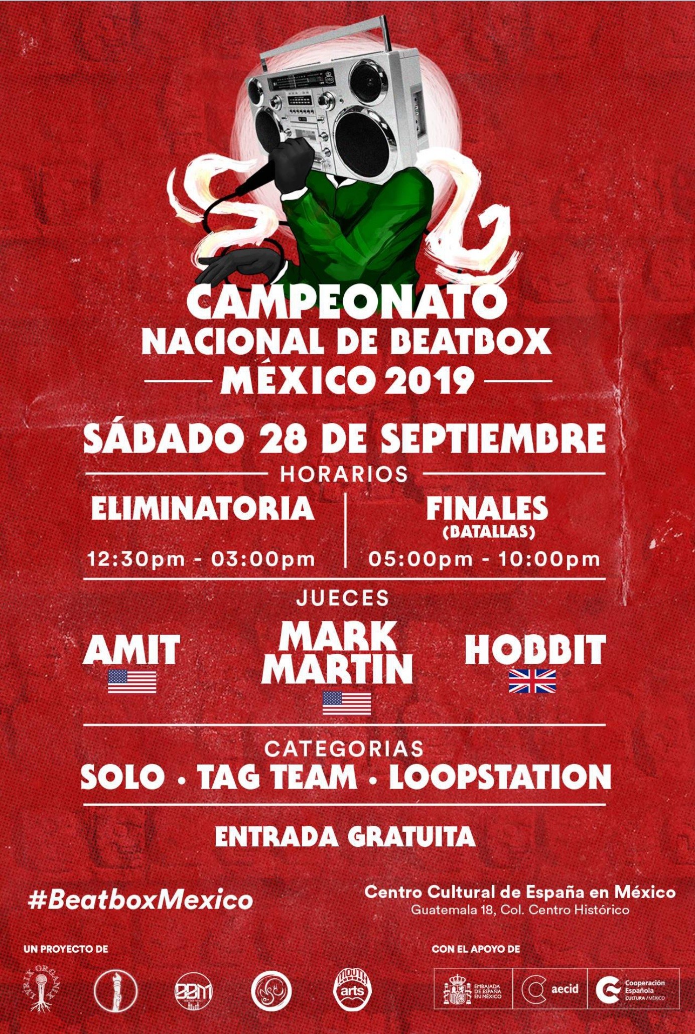 Asiste al Campeonato Nacional De Beatbox México 2019