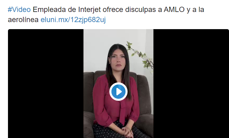 Piloto de Interjet se disculpa con AMLO y la aerolínea por comentarios