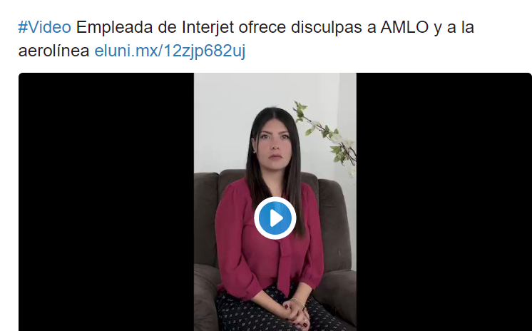 Piloto de Interjet se disculpa con AMLO y la aerolínea por comentarios