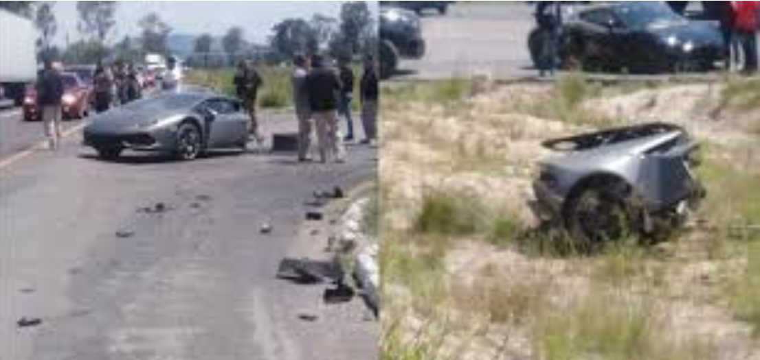 En choque, un Lamborghini se partió en dos ayer en el EDOMEX