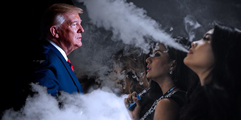 Trump se plantea prohibir los cigarrillos electrónicos por los daños pulmonares