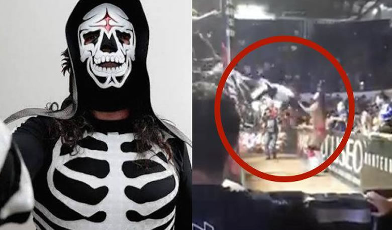 VIDEO | Hospitalizan de gravedad a La Parka tras brutal caída