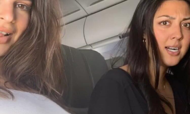 Emily Ratajkowski enseñó todo esto subiéndose a un avión
